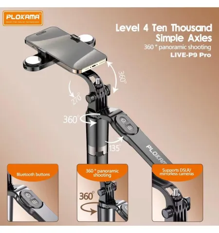 Plokama Live P9 Pro Live Broadcast Tripod Stand