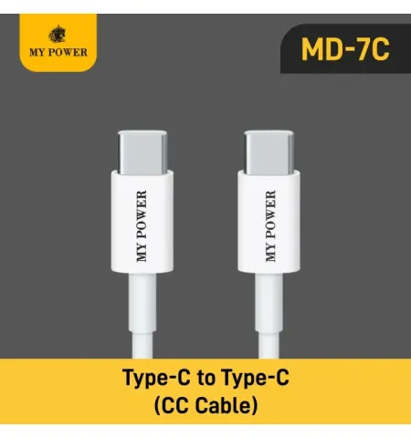 Mypower MD 7C 60 Watt Type C To Type C Data Cable