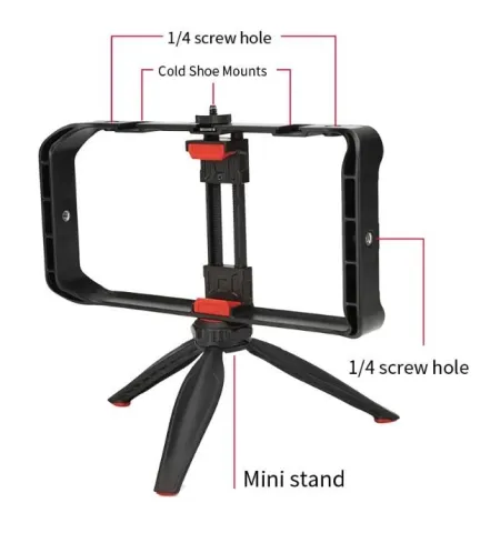 Jmary MT33 Video Cage Rig Tripod Kit Handle