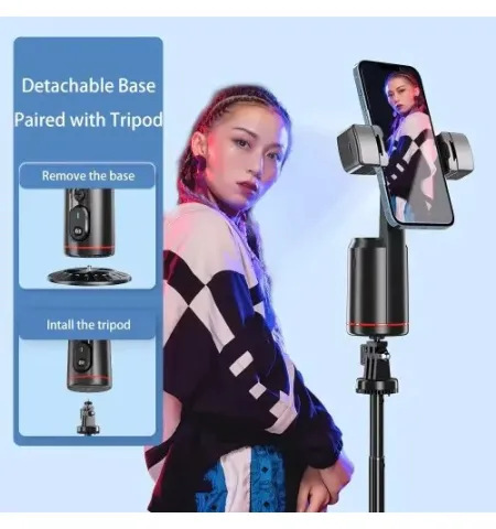 Q02 360° Auto Face Tracking Selfie Stick Tripod