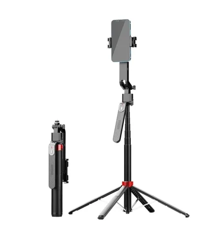 Q185 Face Tracking Handheld Selfie Stick Mobile Action Camera Tripiod Stand