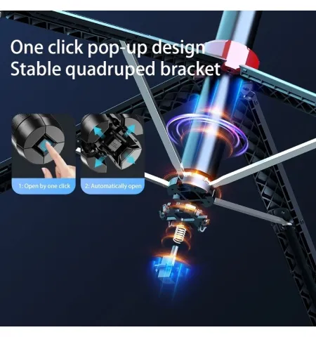 Q185 Face Tracking Handheld Selfie Stick Mobile Action Camera Tripiod Stand