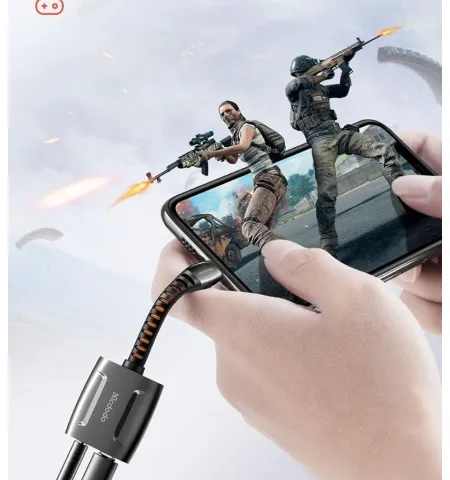 Mcdodo CA634 Lightning To Lightning And DC 3.5mm Cable 0.1m ‘Support Call Function’
