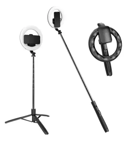 Koosda KRL T18 Selfie Stick Tripod With Light