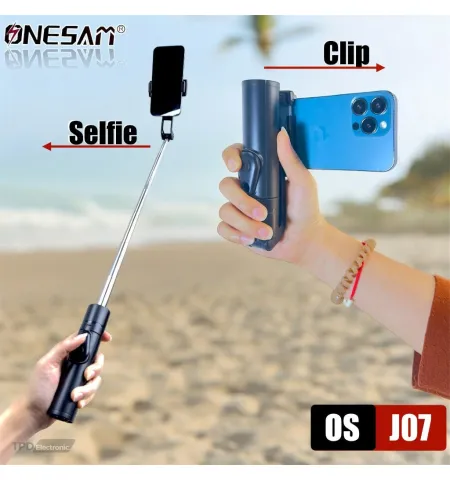 ONESAM OS J07 Retractable Bluetooth Selfie Stick & Stable Tripod With Wireless Remote