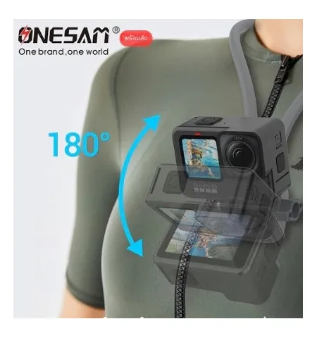 Onesam OS-M03 U Magnetic Neck Action camera Mount Strap And Selfie Stick