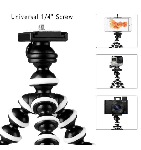 Z02 Gorilla Tripod/Mini Tripod For Mobile Phone With Holder And DSLR Action Cameras