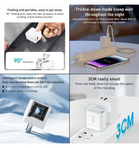 Momax UM26CN Oneplug 30W GaN Mini USB-C Fast Mobile Charger
