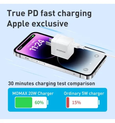 Momax UM26CN Oneplug 30W GaN Mini USB-C Fast Mobile Charger