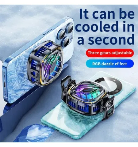 YS52 Semiconductor Magnetic Back Clip Mobile Cooler