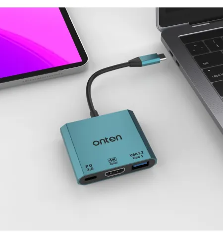Onten UC301 3 In 1 USB C To HDMI 4k 60hz Adapter