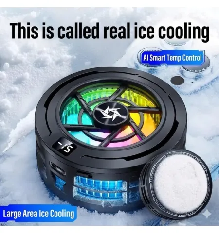 SL70 Magnetic Intelligent Temperature Display Semiconductor Radiator Mobile Phone Cooler