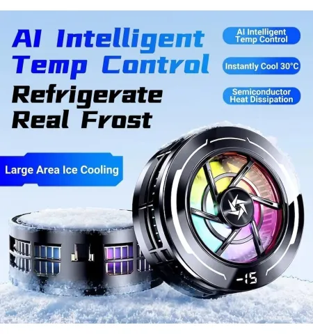 SL70 Magnetic Intelligent Temperature Display Semiconductor Radiator Mobile Phone Cooler