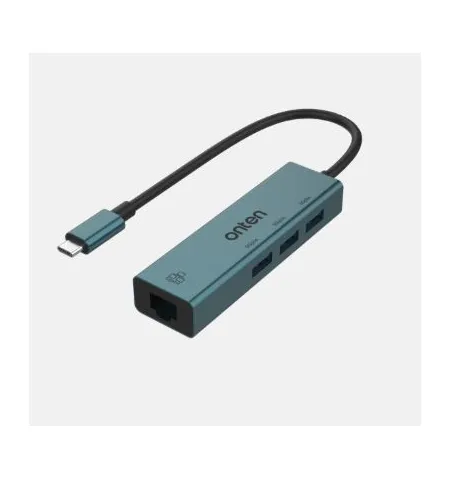 Onten 9595 USB-C to 3-Ports USB 3.0 Hub with 100M Ethernet Adapter