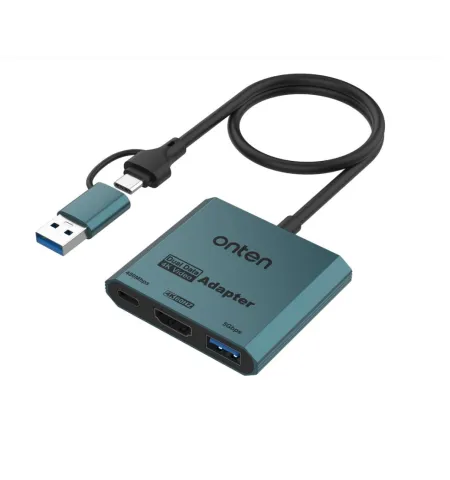 Onten UCA303 Type C + USB3.0 To HDMI 4K + USB3.0 + Type C Multifunction Hub