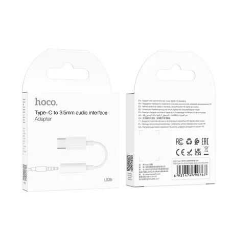 HOCO LS35 USB‑C Type‑C Ro 3.5mm Adapter Digital Decoder Audio Cable