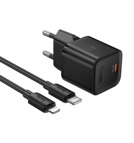 HOCO N64 GaN PD20W Type-C Single-Port Charger With 1m Type-C To 8-Pin Cable