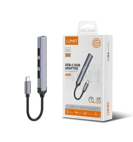 LDNIO DS 34U 4 In 1 Usb C USB Hub