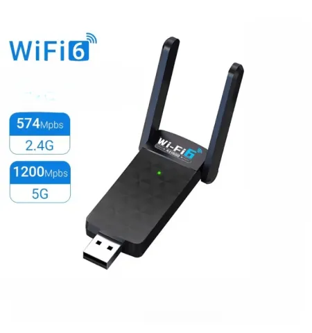 WiFi 6 Dual Band  USB 5G Wifi And Bluetooth Adapter 2 In 1