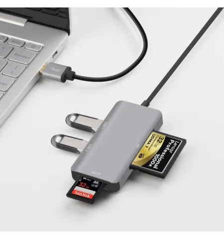 Onten OTN 8107 USB3.0 HUB With CF SD TF Card Reader