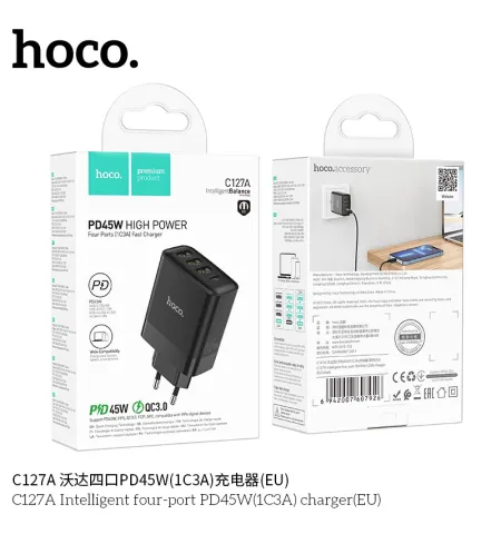 Hoco C127A PD 45Watt Wall Charger