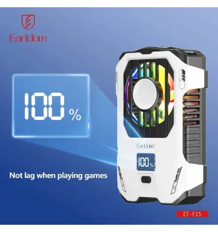 Earldom F15 2500mAh Rechargeable Back Clip Mobile Phone Cooler