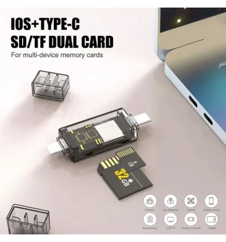 Go Des GD DK007 2 In 1 Mobile Card Reader OTG