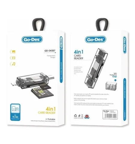 Go Des GD DK007 2 In 1 Mobile Card Reader OTG