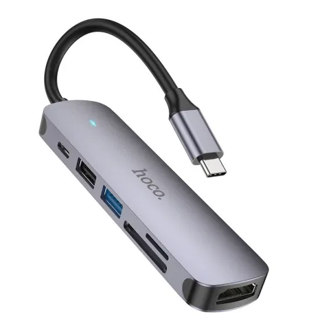 Hoco HB28 Type C Hub HDTV + PD + USB3.0 + USB2.0 + SD + TF