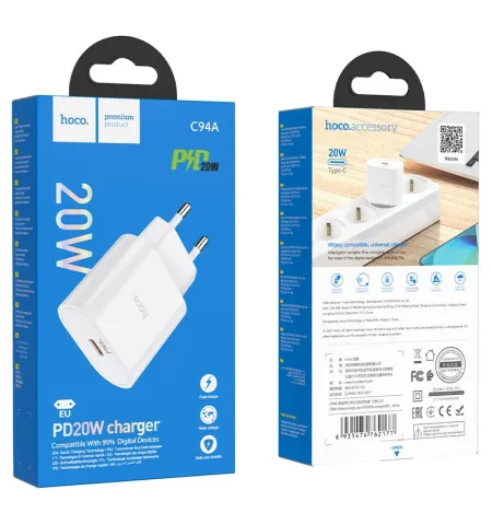 Hoco C94A PD 20 Watt Wall Charger EU