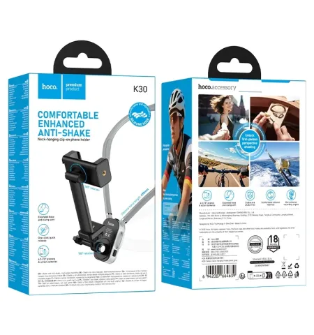 Hoco K30 Campo Hands-Free Neck-Hanging Mount & Chest Strap for Smartphones
