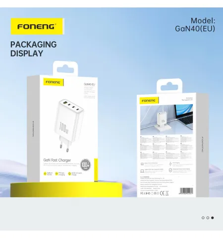 Foneng GaN40 100 Watt A+C+C+C 4-Port GaN Charger