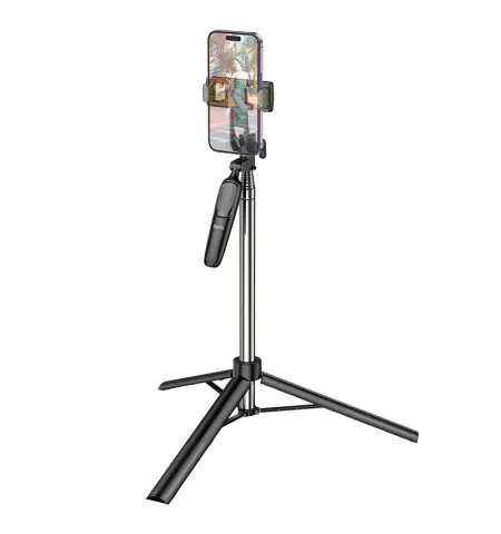 Hoco K19 Soul 1.57m Live Broadcast Tripod & Selfie Stick With Detachable Bluetooth Remote