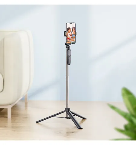 Hoco K19 Soul 1.57m Live Broadcast Tripod & Selfie Stick With Detachable Bluetooth Remote