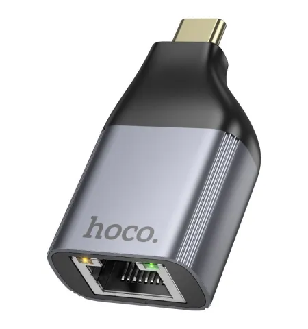 Hoco UA35 Portable Adapter Type-C Male To RJ45 Female