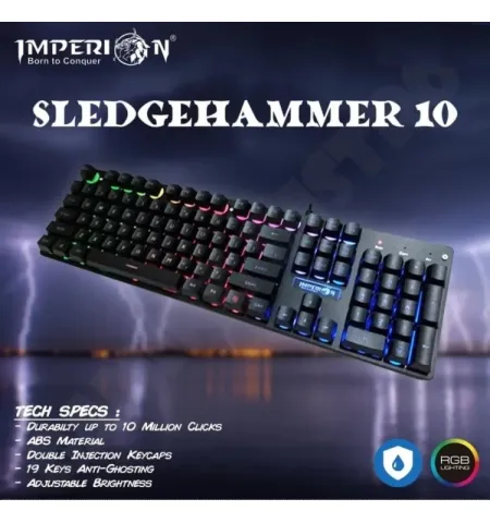 Imperion Sledgehammer 10 Gaming Keyboard Black
