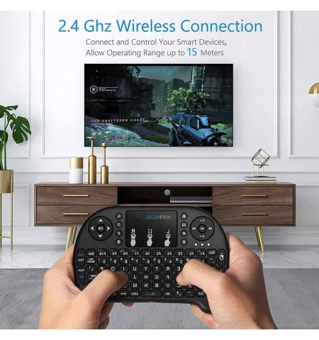 Mini Wireless Keyboard With Touchpad Handheld Remote Control