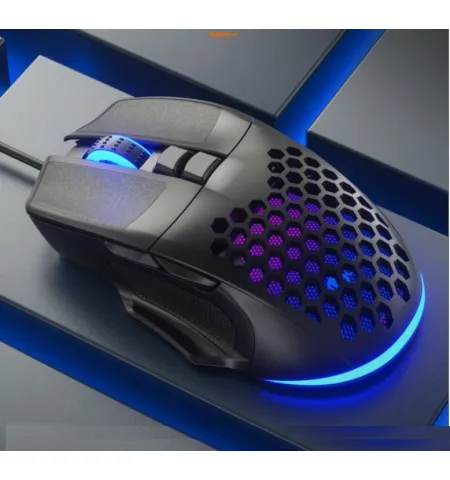 Lenovo Lecoo MS107 Wired RGB LED Illuminated 3200DPI 7 Button Wired Gaming Mouse