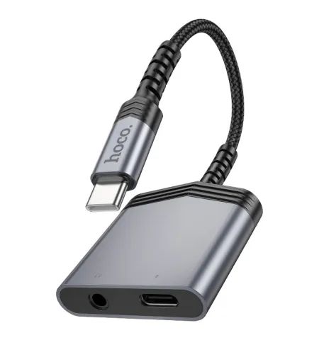 Hoco LS39 Adapter Type-C To Type-C + 3.5mm Audio Converter