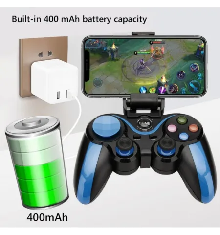 SHINECON S9 For Android/iOS Phones Wireless Bluetooth Direct Play Game Handle With Holder