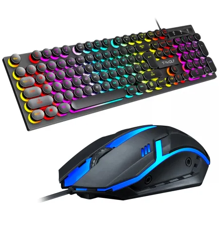 Twolf TF270 RGB LED Backlight USB Wired Gaming Keyboard And Mouse Set