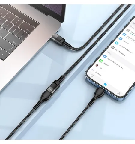 Hoco U107 3A USB C Male To USB C Female Extension Cable