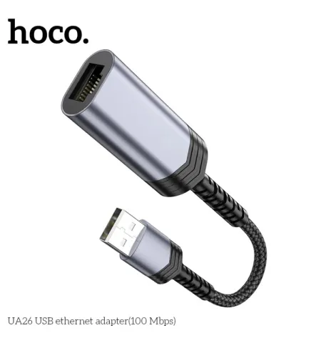 Hoco UA26 USB Ethernet Adapter (100 Mbps)
