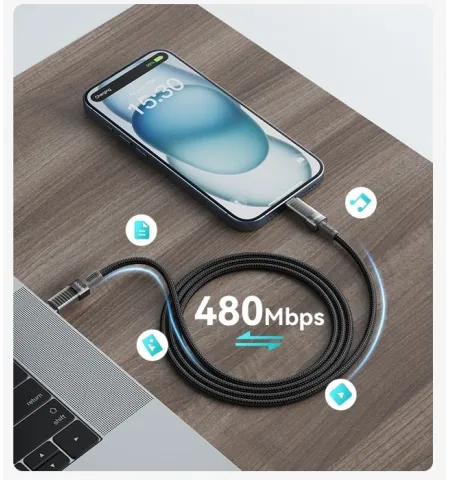 Bwoo X287C USB-C To USB-C PD 60W Fast Charging Nylon Braided Cable (1M)