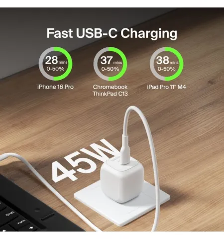 Belkin BoostCharge Compact USB-C Wall Charger 45W