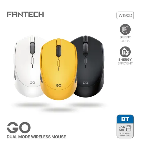 Fantech W190D Wireless Bluetooth Mouse