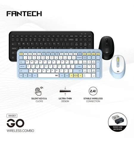 Fantech WK901 GO Wireless Keyboard Mouse Combo