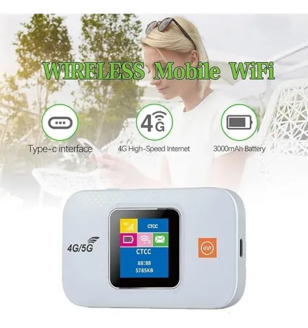 E5577 Portable 4G LTE Mobile Pocket WiFi Hotspot With SIM Slot
