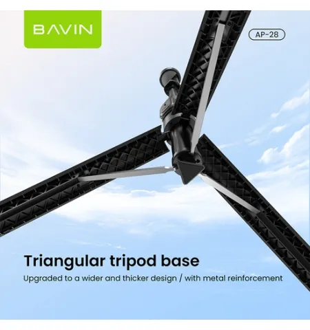 BAVIN AP28 Multifunctional Bluetooth Selfie Stick With Wireless Remote Adjustable Phone Stand