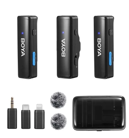 BOYA LINK Wireless Clip-On Digital 2.4GHz Microphone System
